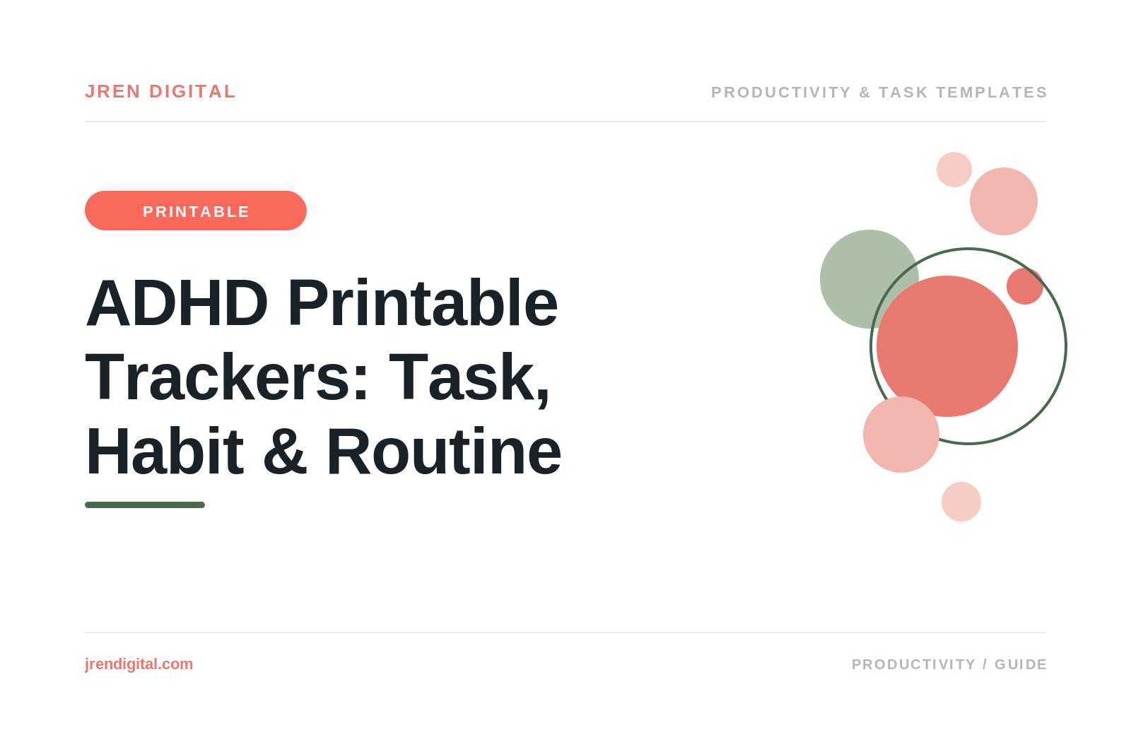 ADHD Habit Tracker Printable: PDF Task & Routine Sheets, by JRen Digital