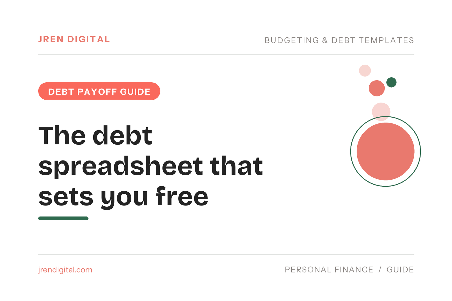 The debt spreadsheet that sets you free - JRen Digital