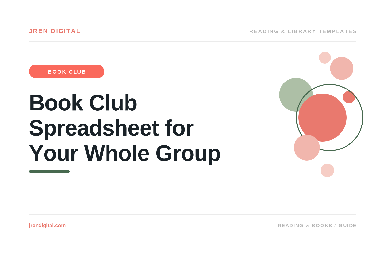 Book Club Spreadsheet to Run Your Whole Group, by JRen Digital