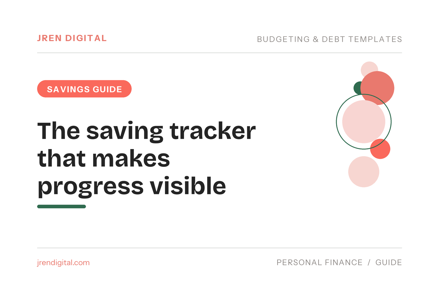 The saving tracker that makes progress visible - JRen Digital
