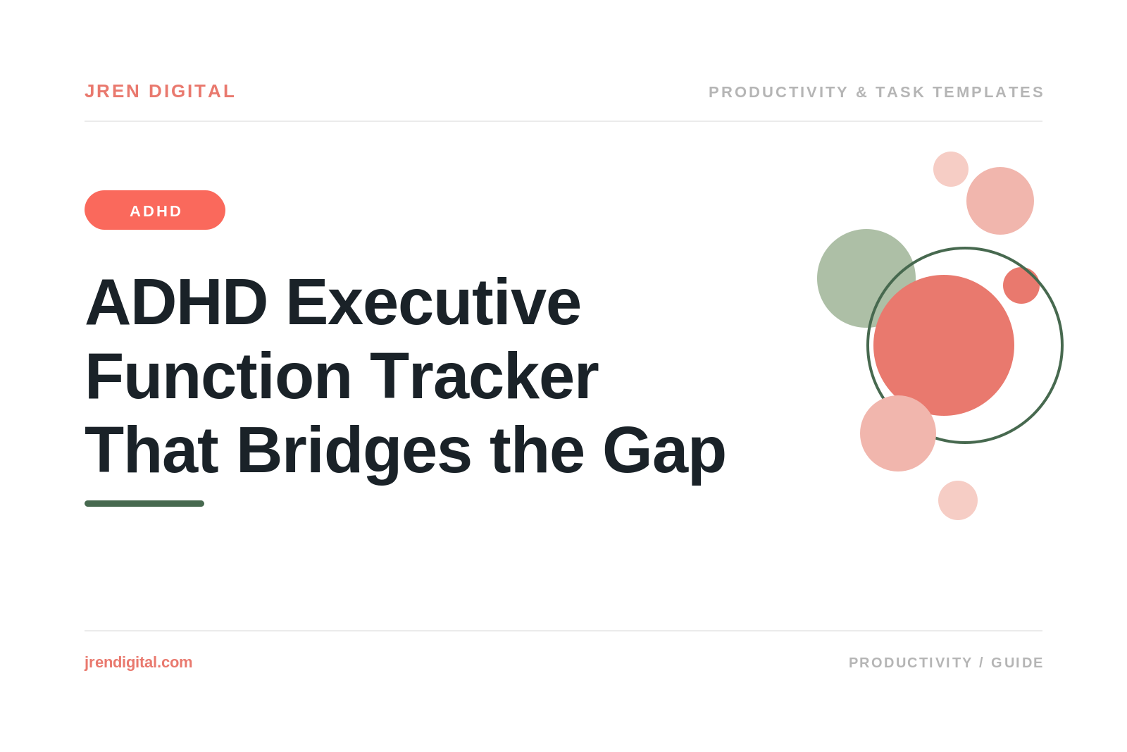 ADHD Executive Function Tracker That Bridges the Gap, by JRen Digital
