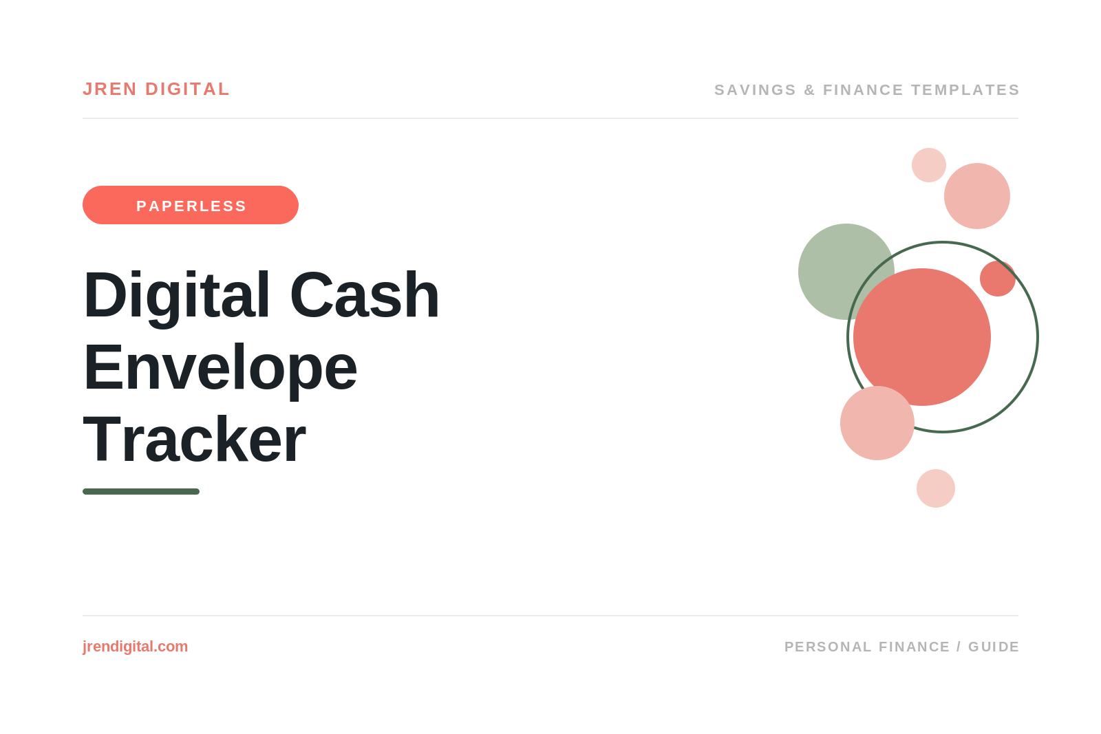 Digital Cash Envelope Tracker: Paperless Stuffing, by JRen Digital