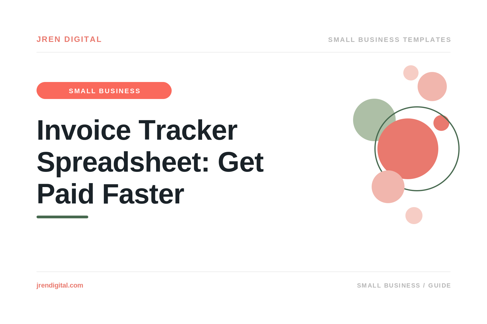 Invoice Tracker Spreadsheet: Get Paid Faster in 2026, by JRen Digital