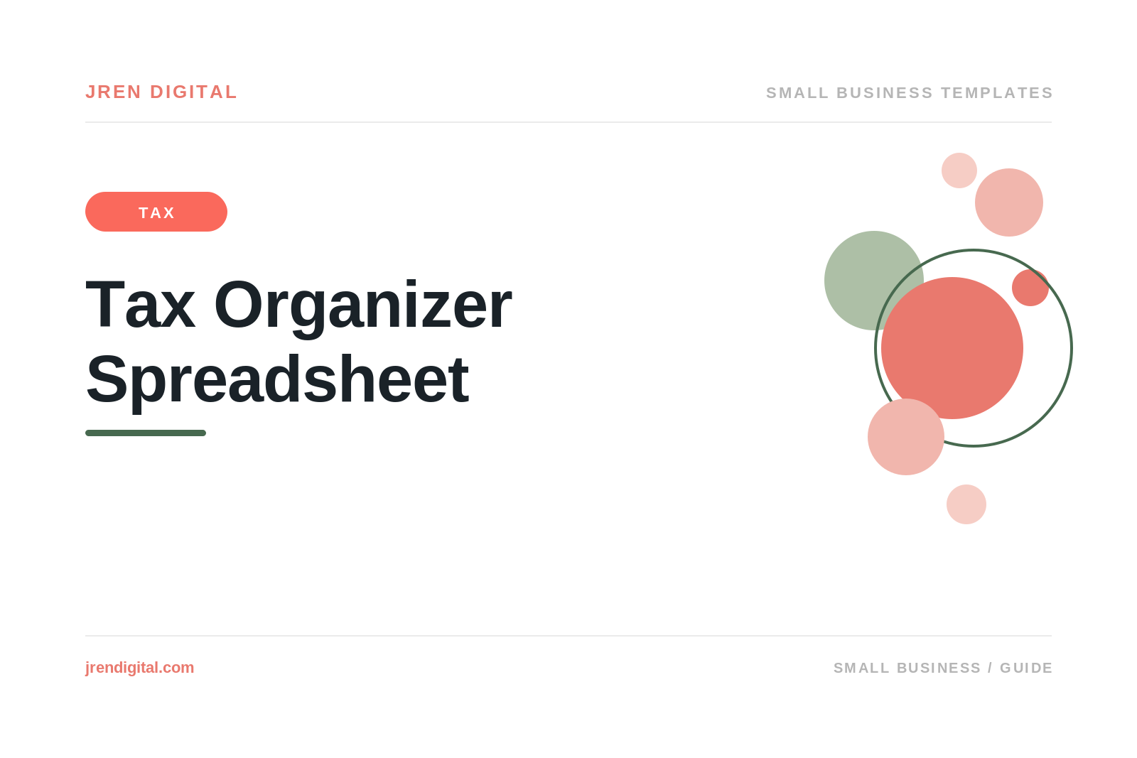 Tax Organizer Spreadsheet for an Easy Handoff, by JRen Digital