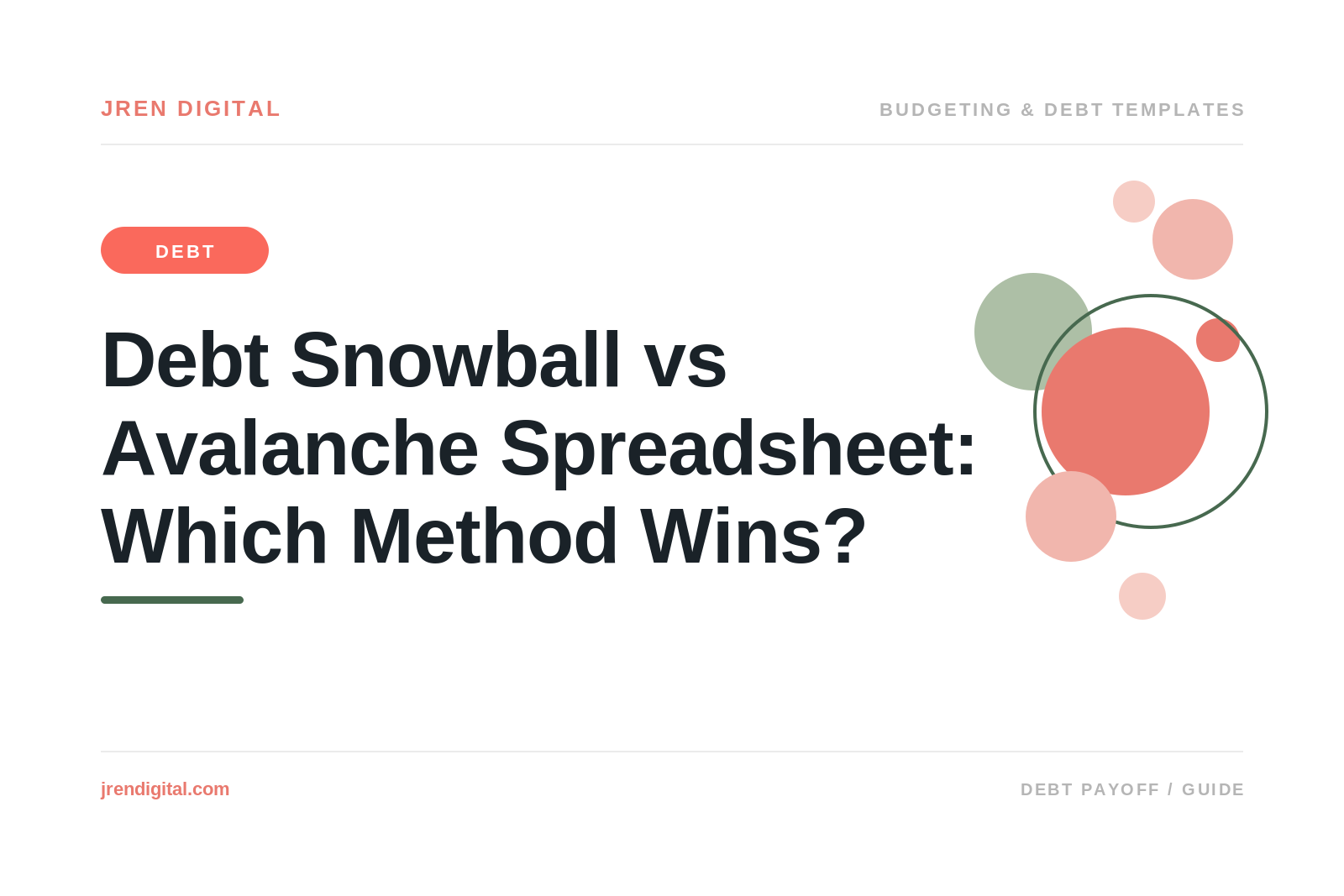 Debt Snowball vs Avalanche Spreadsheet: Which Wins?, by JRen Digital