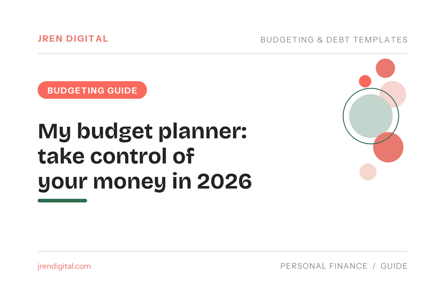 A budget planner you tend a little at a time - JRen Digital