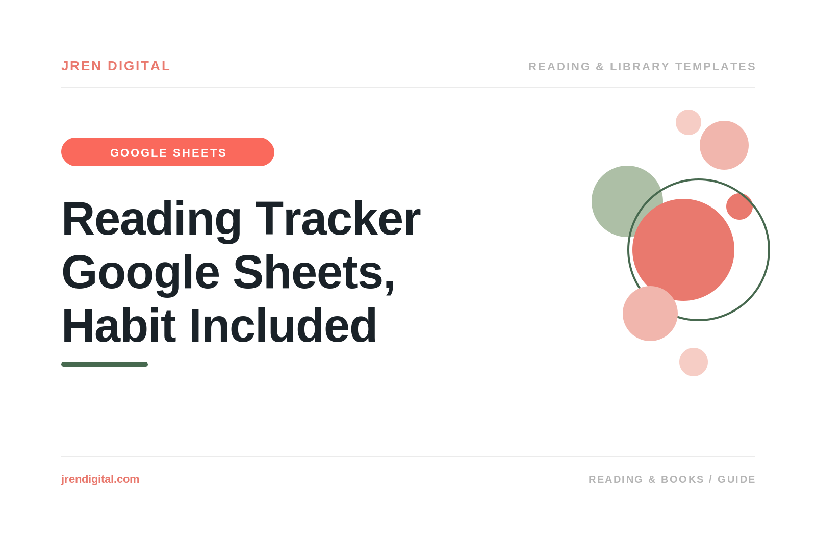Reading Tracker Google Sheets: Build the Habit, by JRen Digital