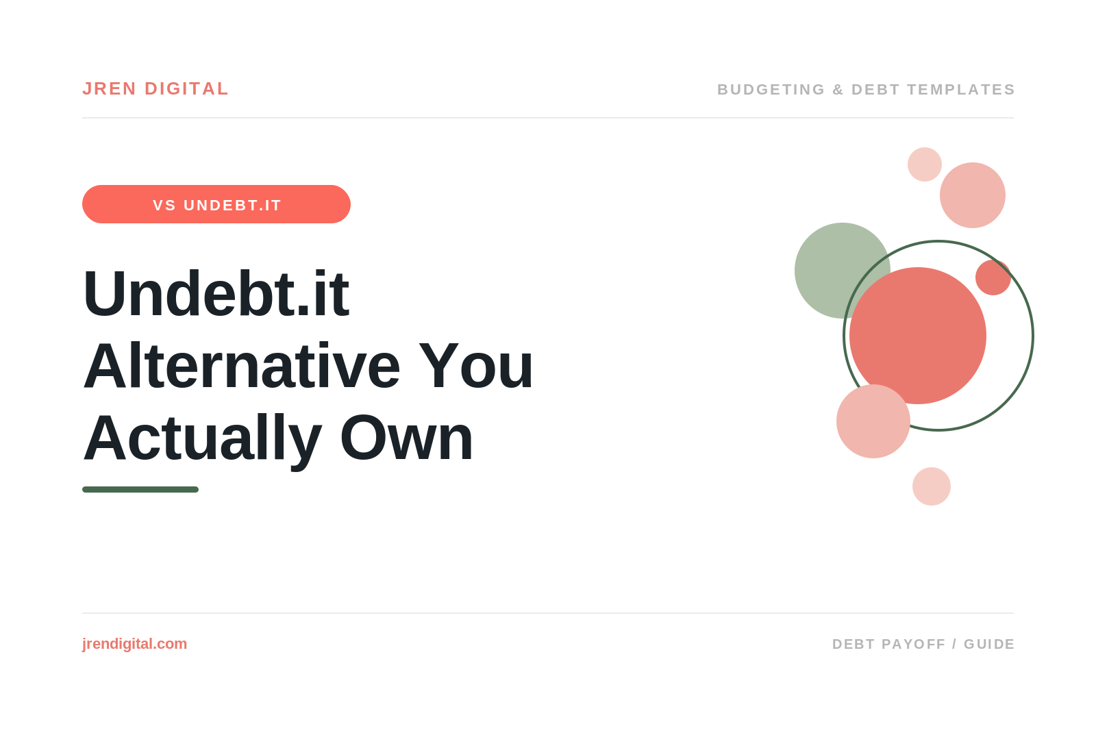 Undebt.it alternative spreadsheet you actually own, by JRen Digital