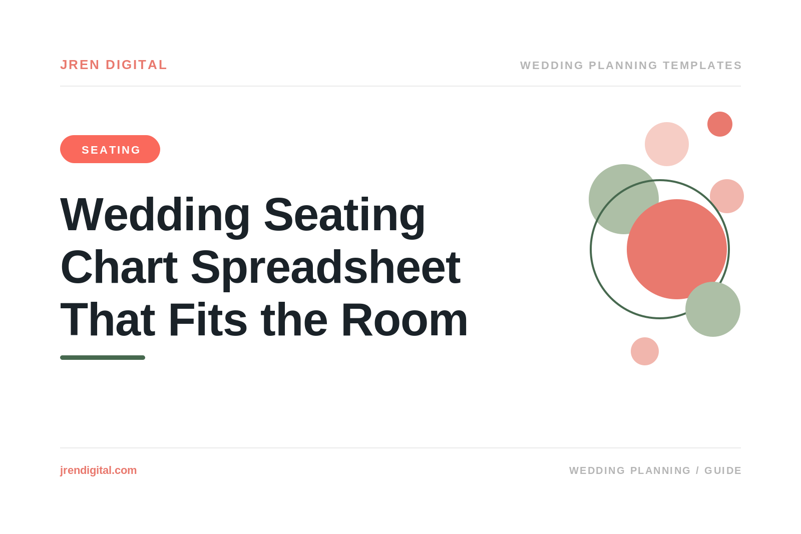 Wedding Seating Chart Spreadsheet That Fits the Room, by JRen Digital