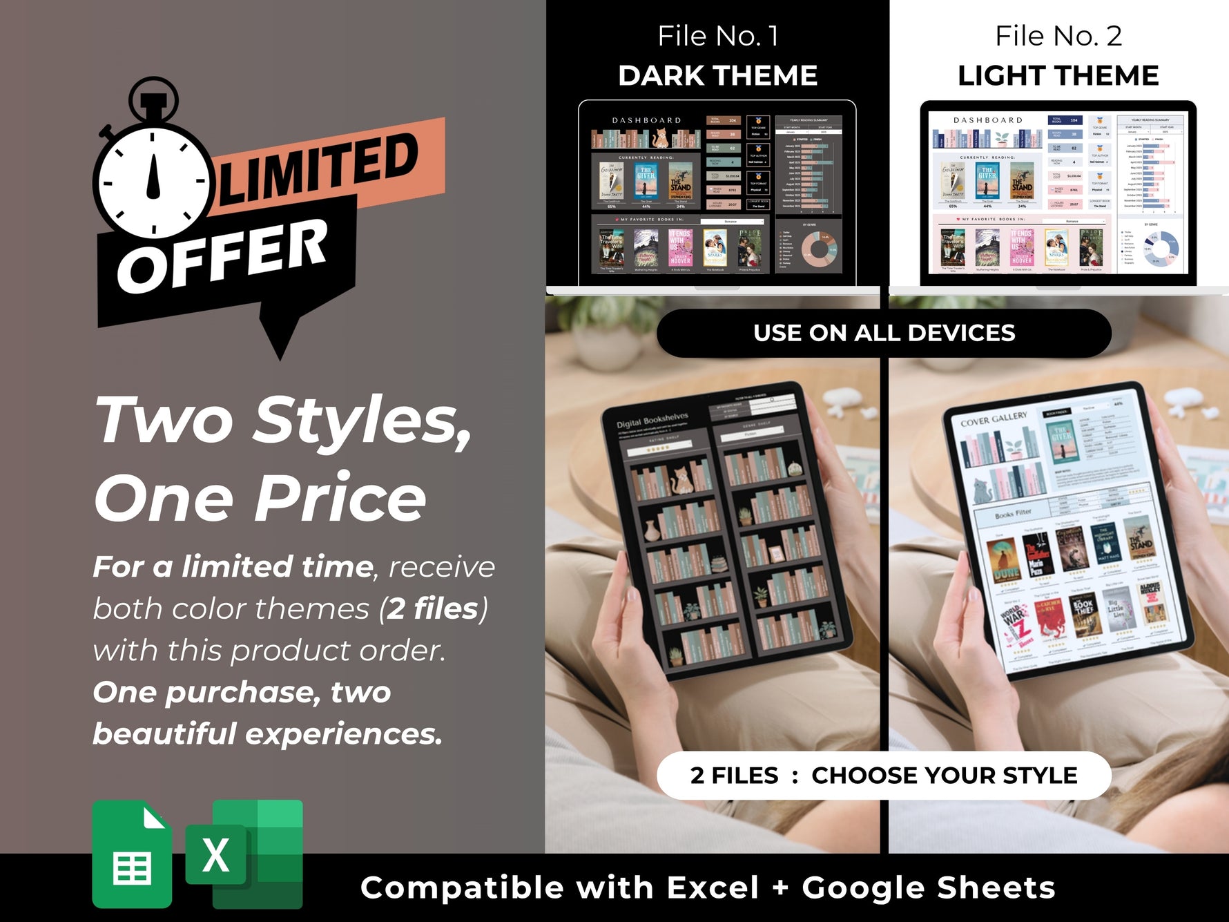 Book Tracker Spreadsheet feature 2 by JRen Digital