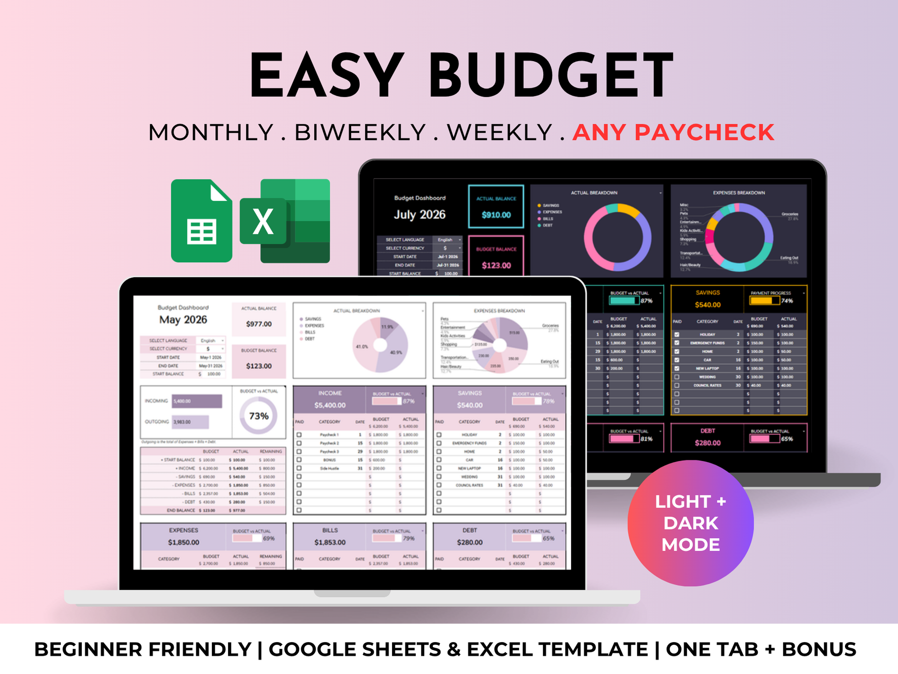 Simple Budget Planner (Purple) 2
