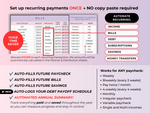 Paycheck Budget 4.0 - set up recurring payments once, no copy paste required