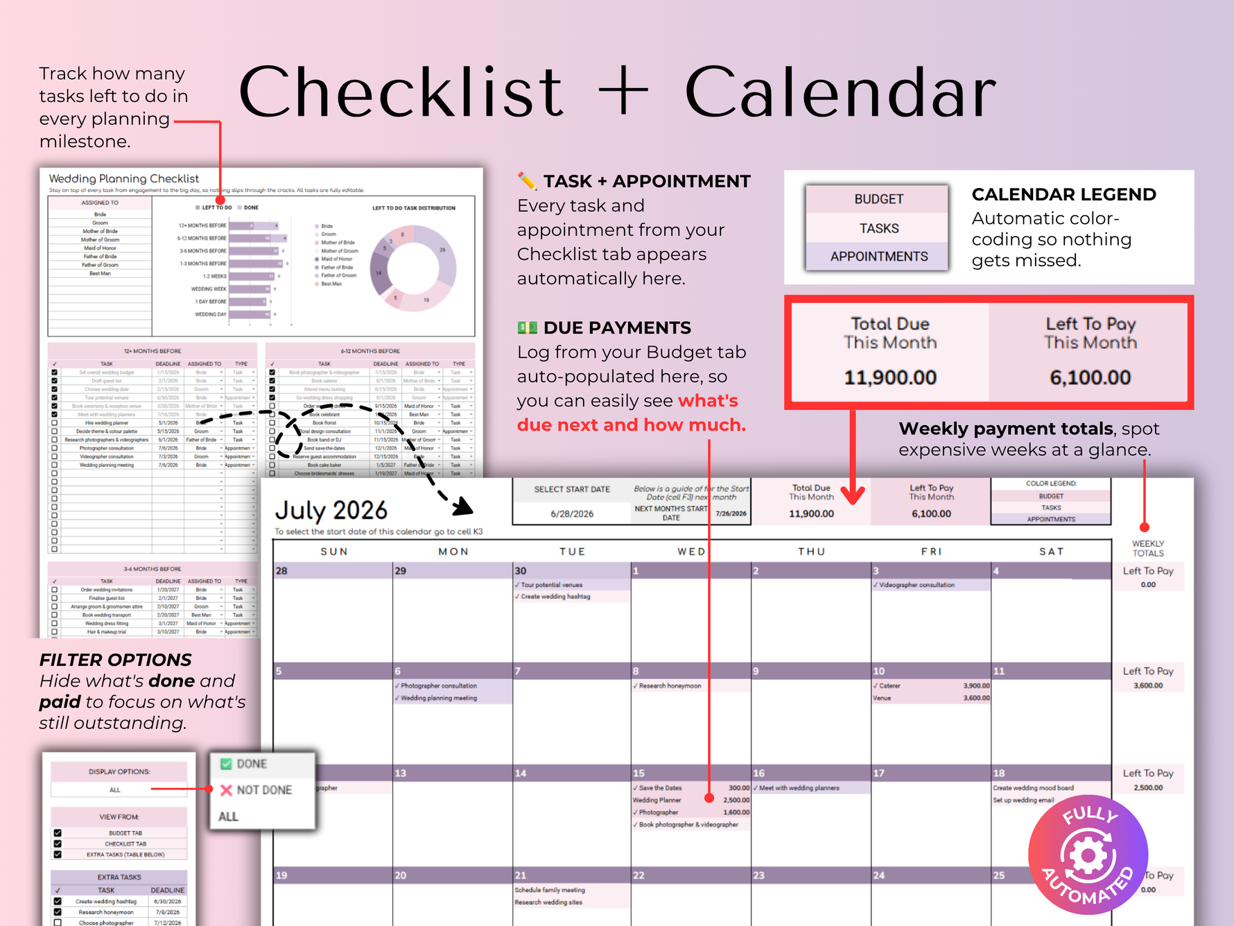 Ultimate Wedding Planner Purple - seating plan
