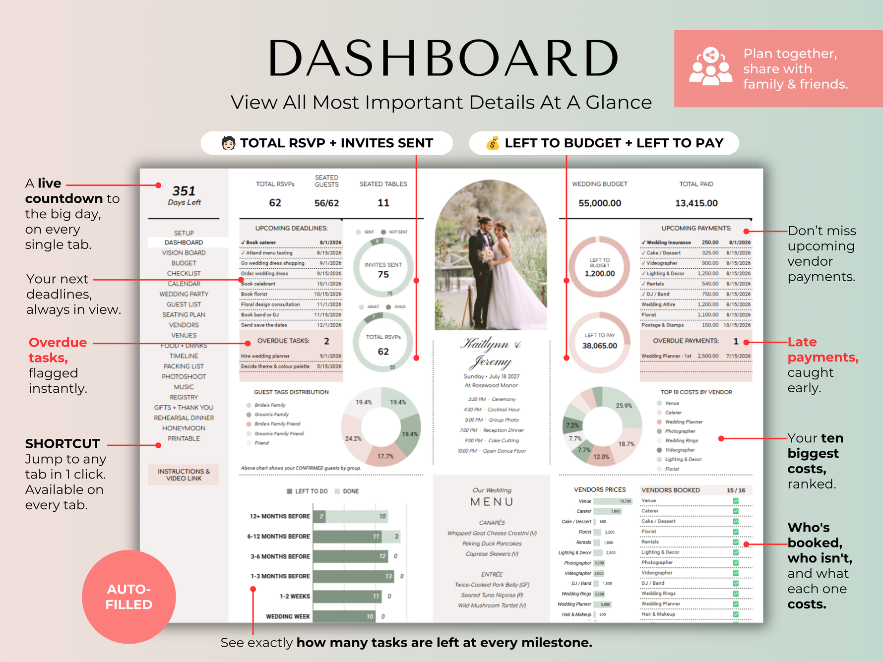 Ultimate Wedding Planner Sage - vendors