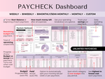 Paycheck Budget 4.0 - paycheck dashboard
