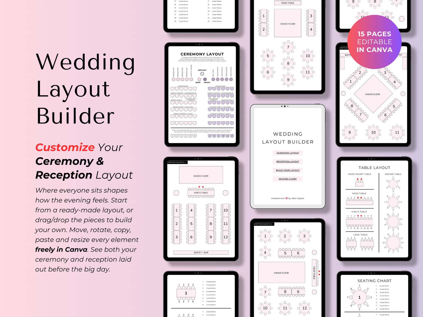 Ultimate Wedding Planner Purple - timeline