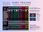 Ultimate Task & Habit Tracker 2.0 - ADHD Friendly | Excel & Google Sheets (Dark Mode) - preview 8