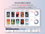 Book Tracker Spreadsheet Blue feature 9 by JRen Digital