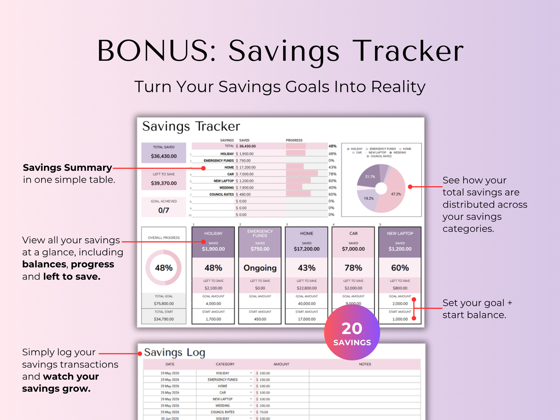 Simple Budget Planner (Purple) 7