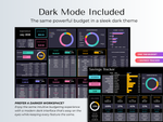Dark mode included - same budget in a sleek dark theme