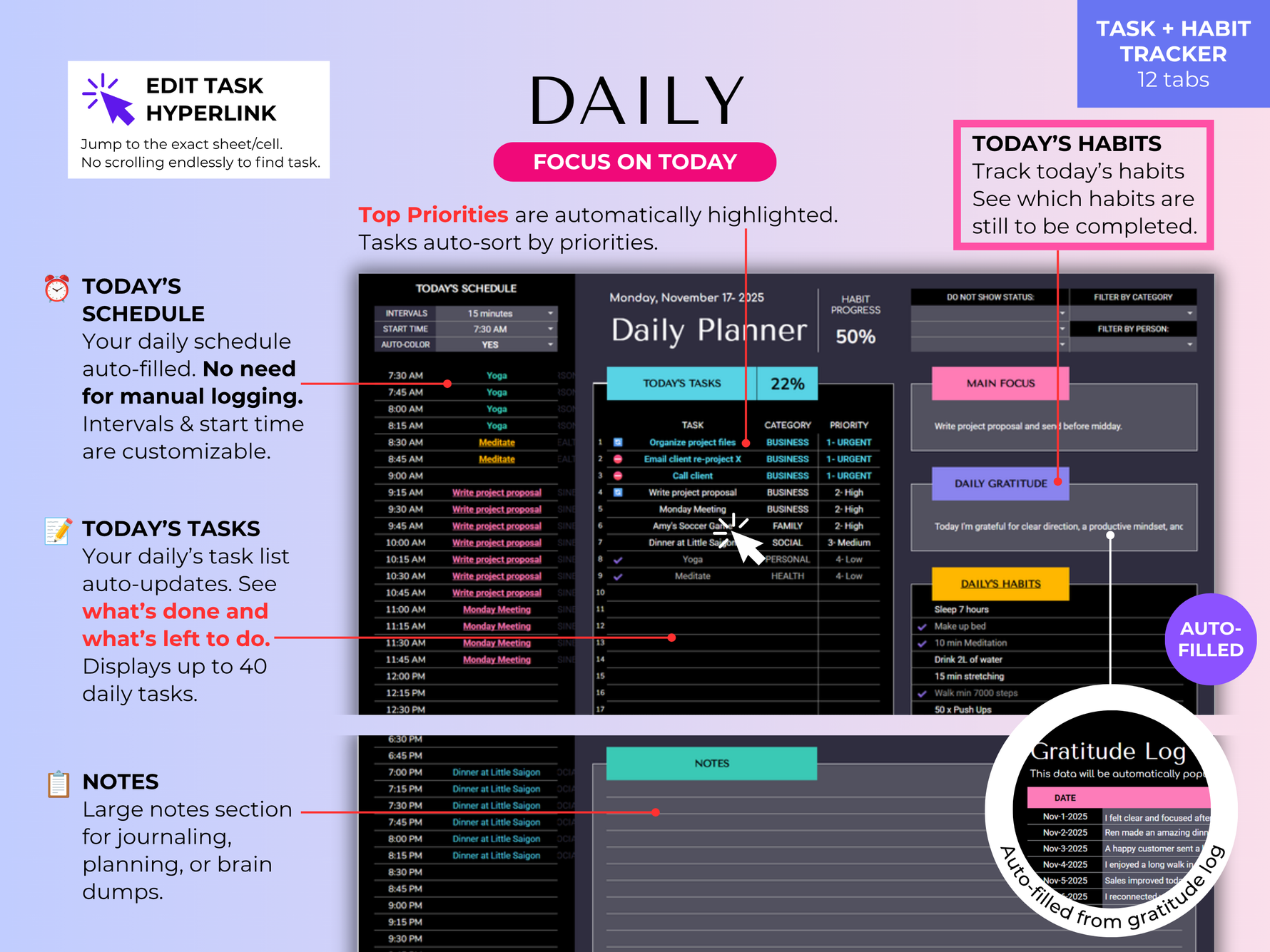 Ultimate Financial Planner Bundle (Dark Mode) 15