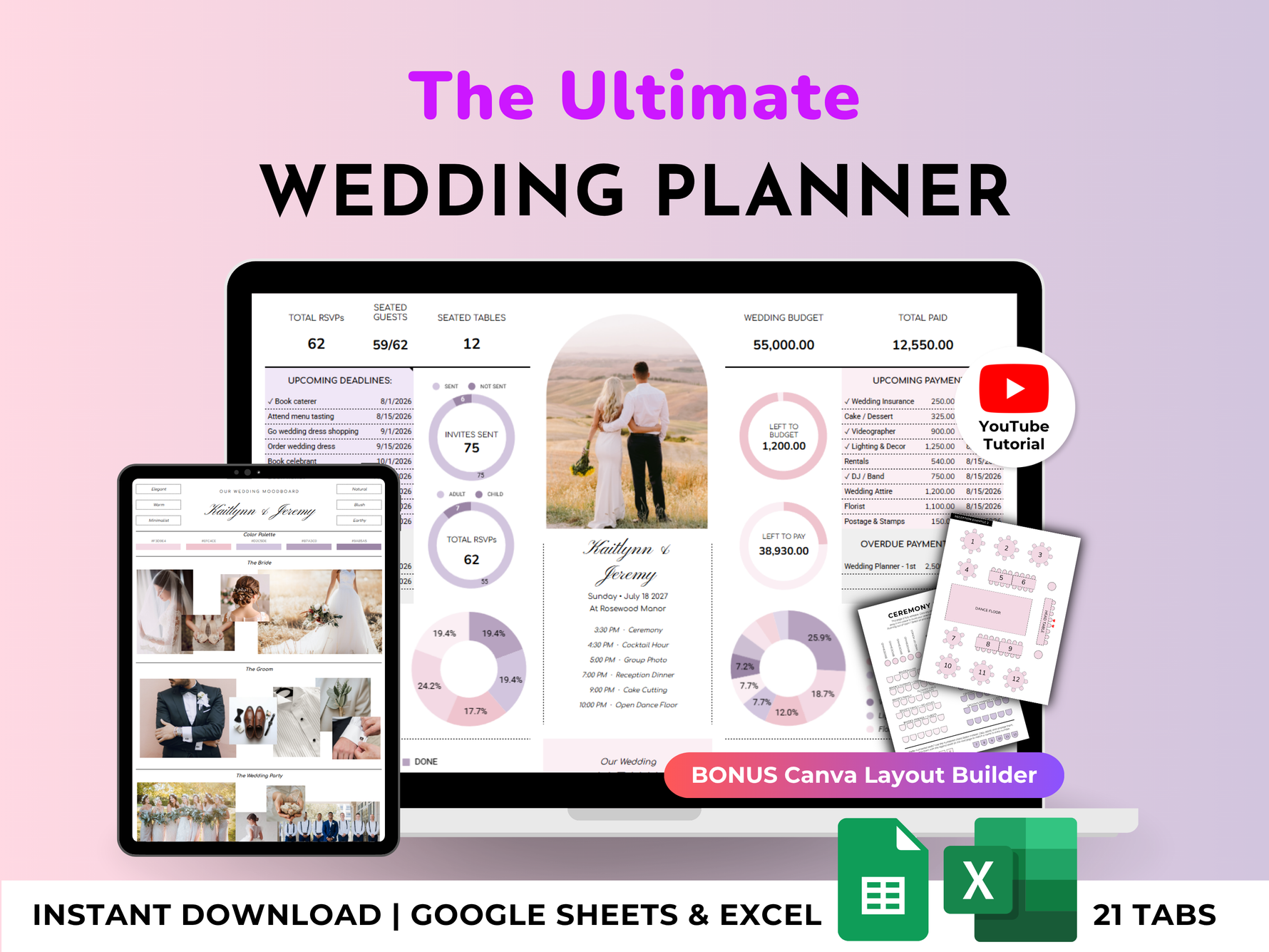 Ultimate Wedding Planner Purple - how to get started