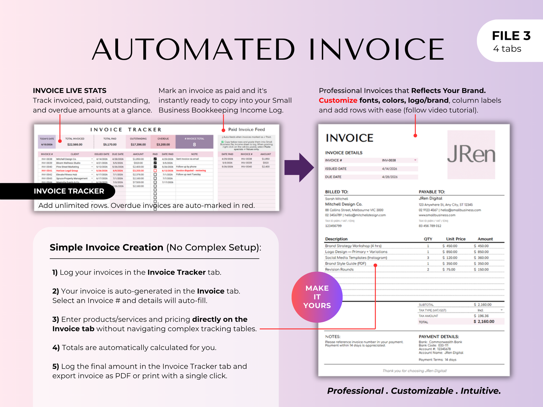 Automated invoice generator