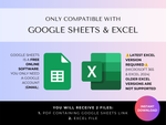 Ultimate Task & Habit Tracker 2.0 - ADHD Friendly | Excel & Google Sheets (Dark Mode) - preview 15