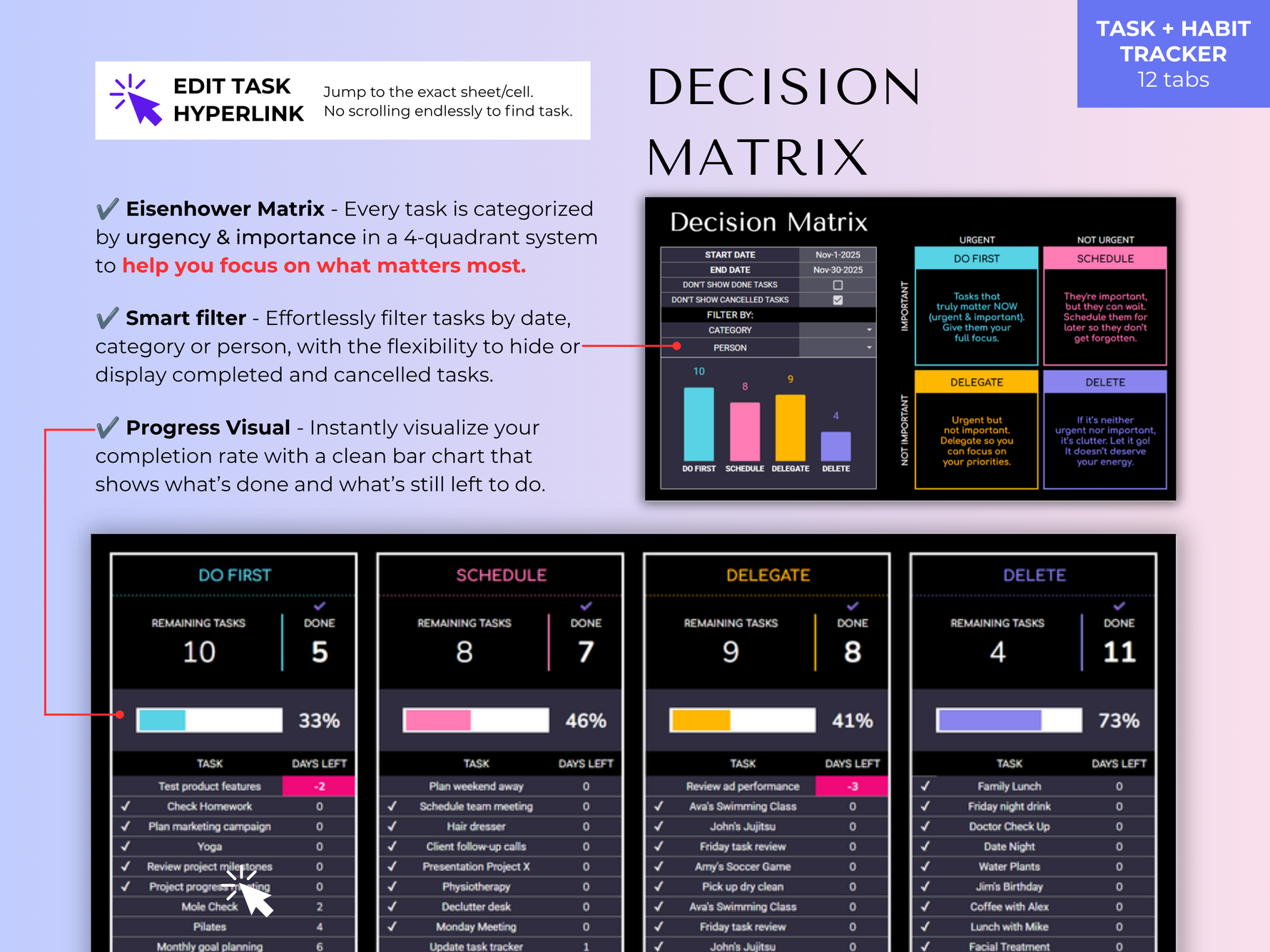 Ultimate Financial Planner Bundle (Dark Mode) 18