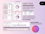 Expense sub-categories and sales tax tracker