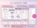 The Ultimate Budget System - Spreadsheet (Purple) - preview 5