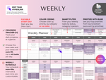 Purple Tasktracker All-In-One Task Tracker – Purple (ADHD Friendly) – JRen
