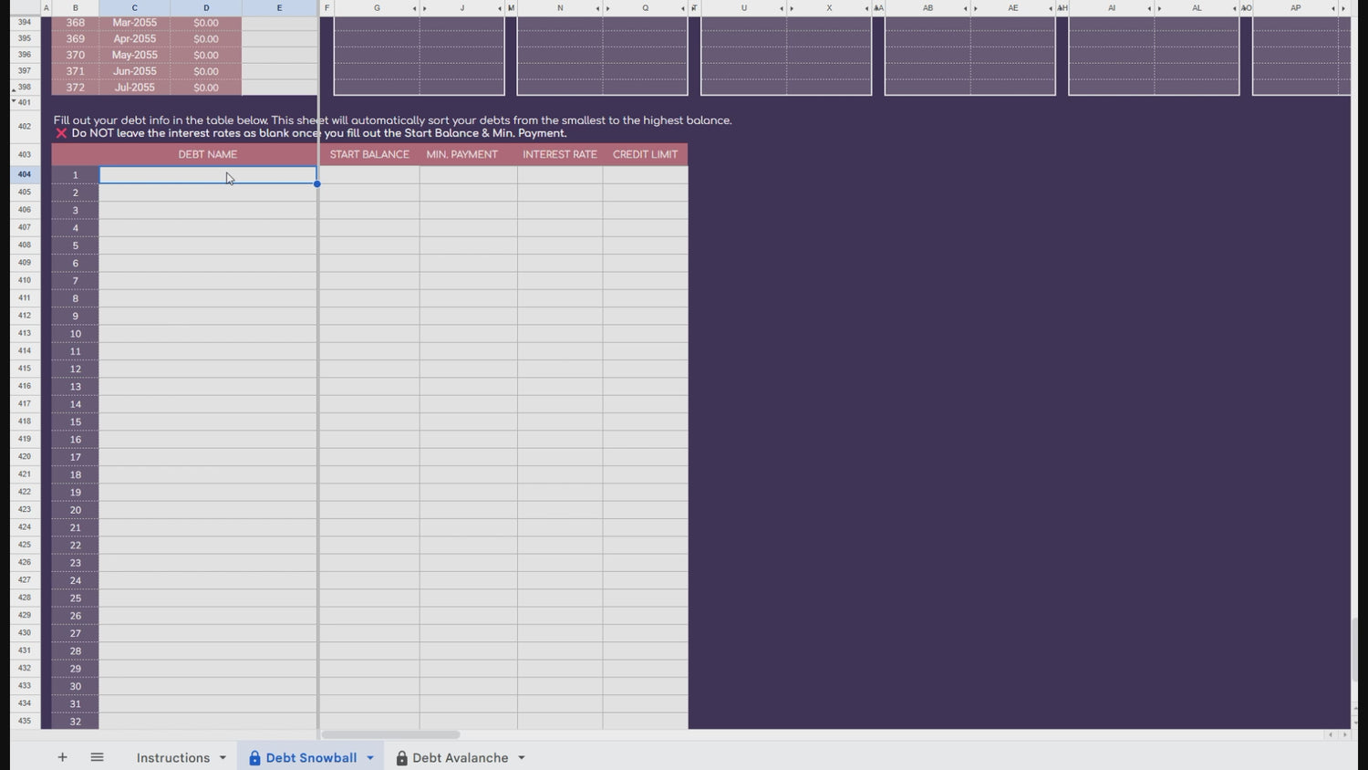 The Complete Debt Payoff Planner - Dark Mode