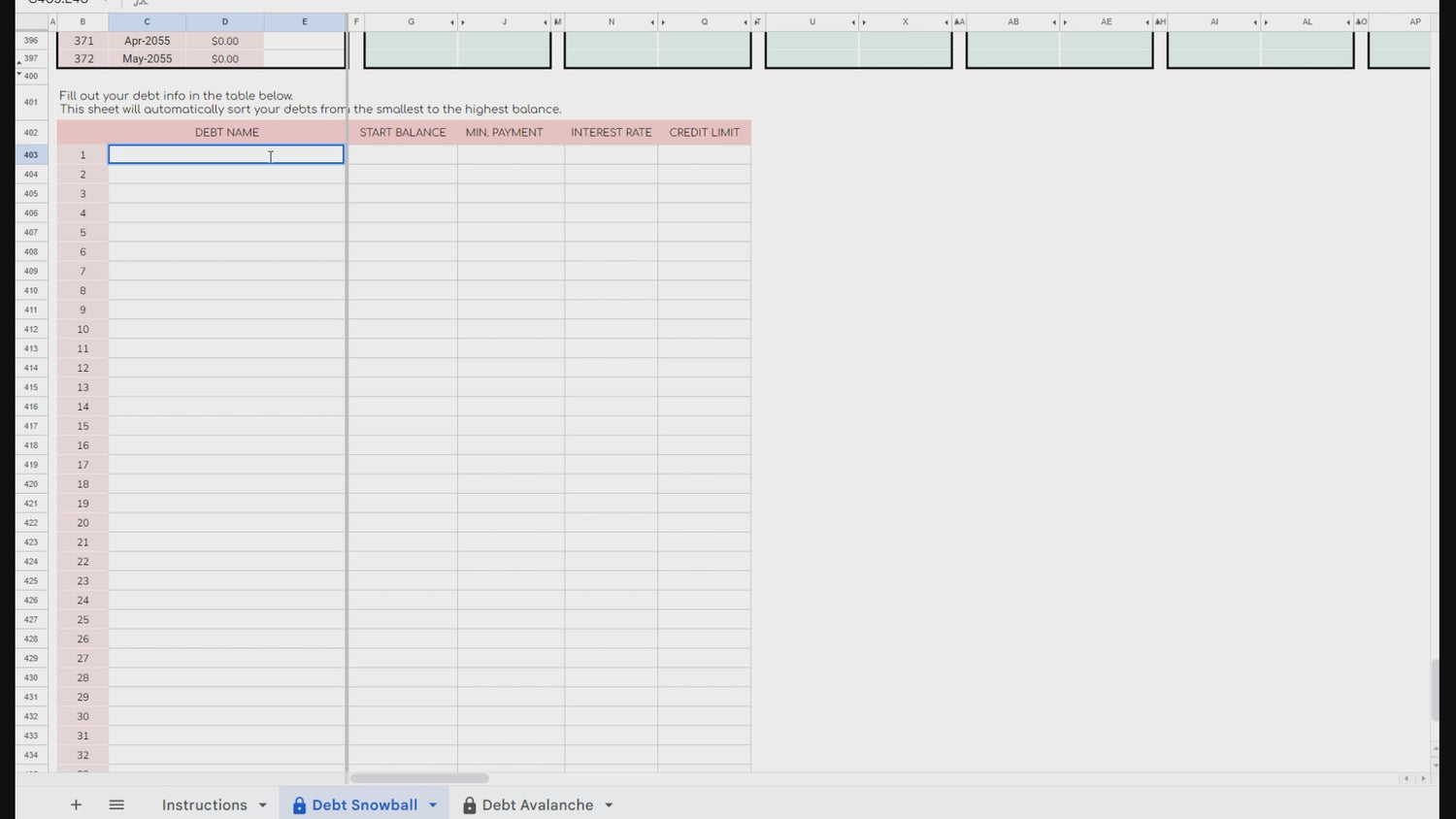 The Complete Debt Payoff Planner- Teal Green